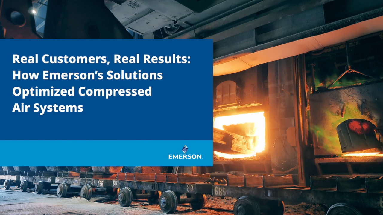 Emerson의 솔루션이 압축 공기 시스템을 최적화하는 방법