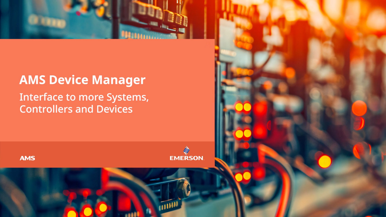 AMS 장치 관리자 | 더 많은 시스템, 컨트롤러 및 장치를 관리하는 인터페이스