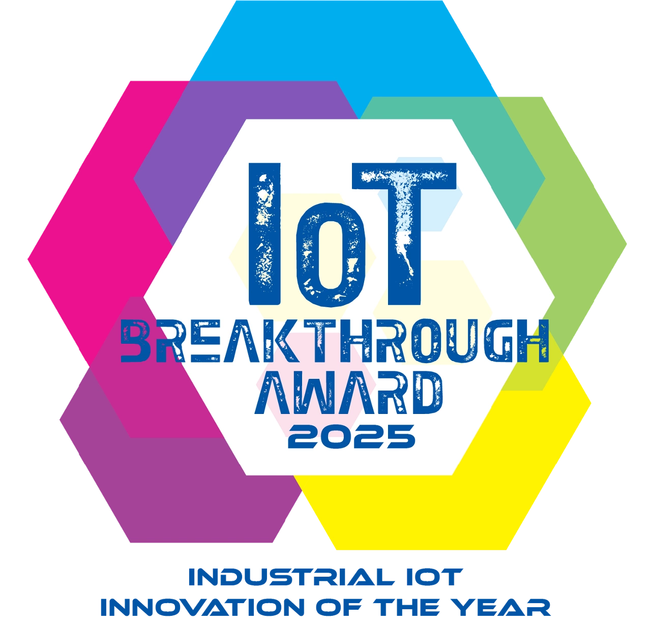 IoT Breakthrough Award 2025 Industrial IoT Innovation of the Year graphic.