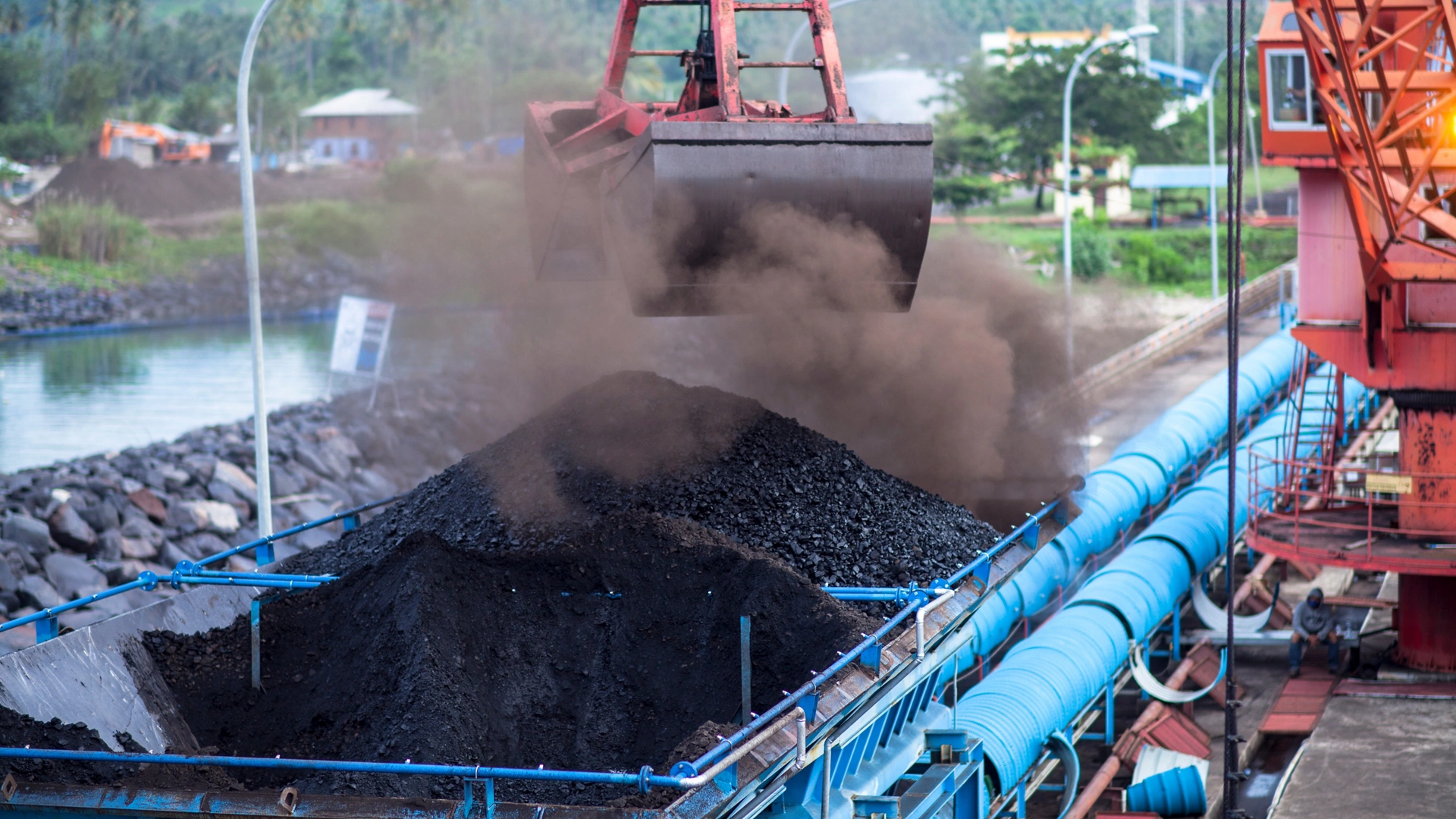 Unload coal in coal mining; Shutterstock ID 768181477; purchase_order: Enterprise MARCOM; job: Shutterstock Images for Jan Bendfeldt's Team; client: Various; other: Requested by Sara Palmitessa