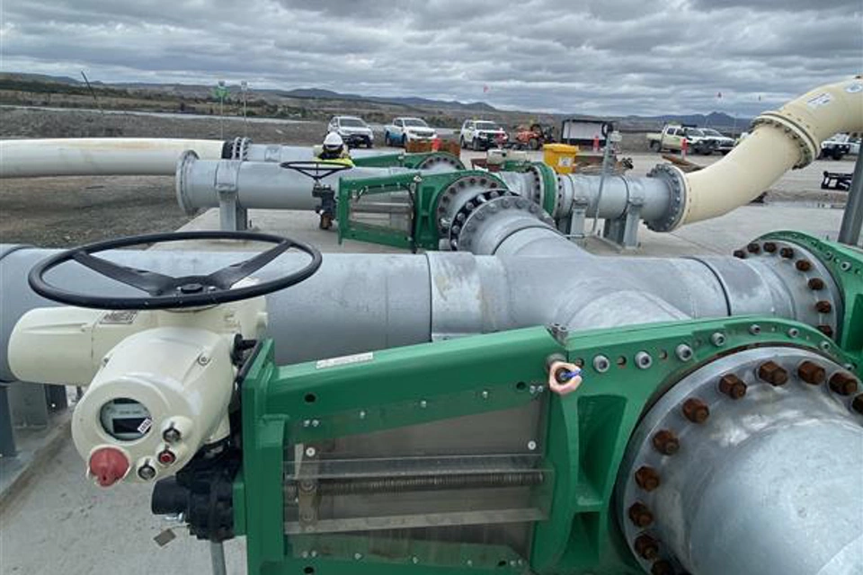 새로운 극한 환경용 밸브 기술로 광미 이전 및 광산 수명 연장