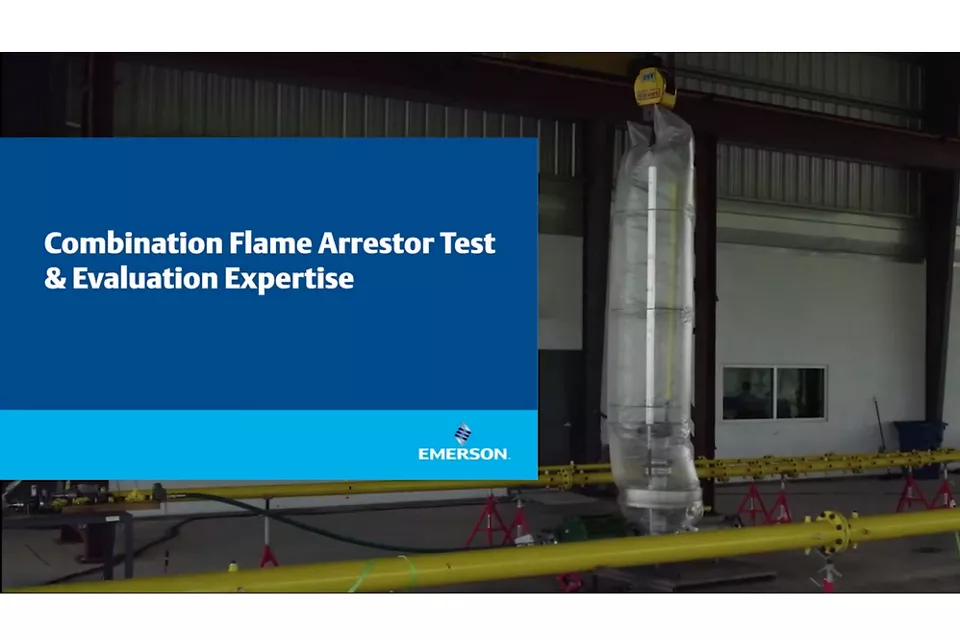 엔더슨에서 Anderson Greenwood 5910C 콤비네이션 밸브 화염 방지기 테스트 시행​