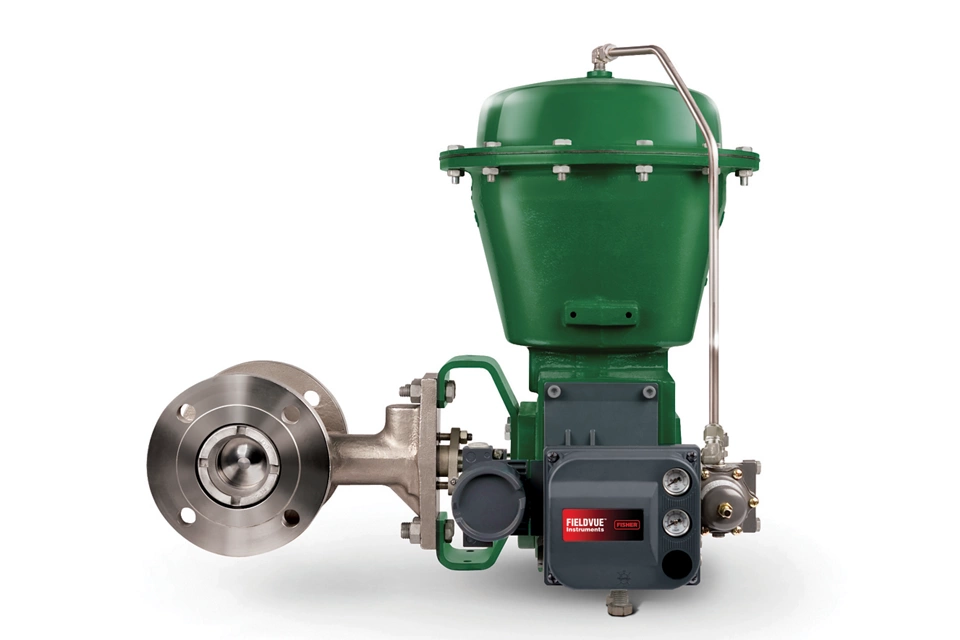 Fisher V500 eccentric plug rotary control valve