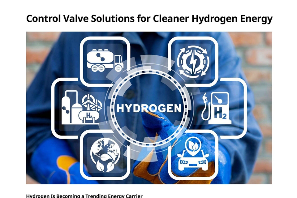 청정 수소 에너지를 위한 제어 밸브 솔루션