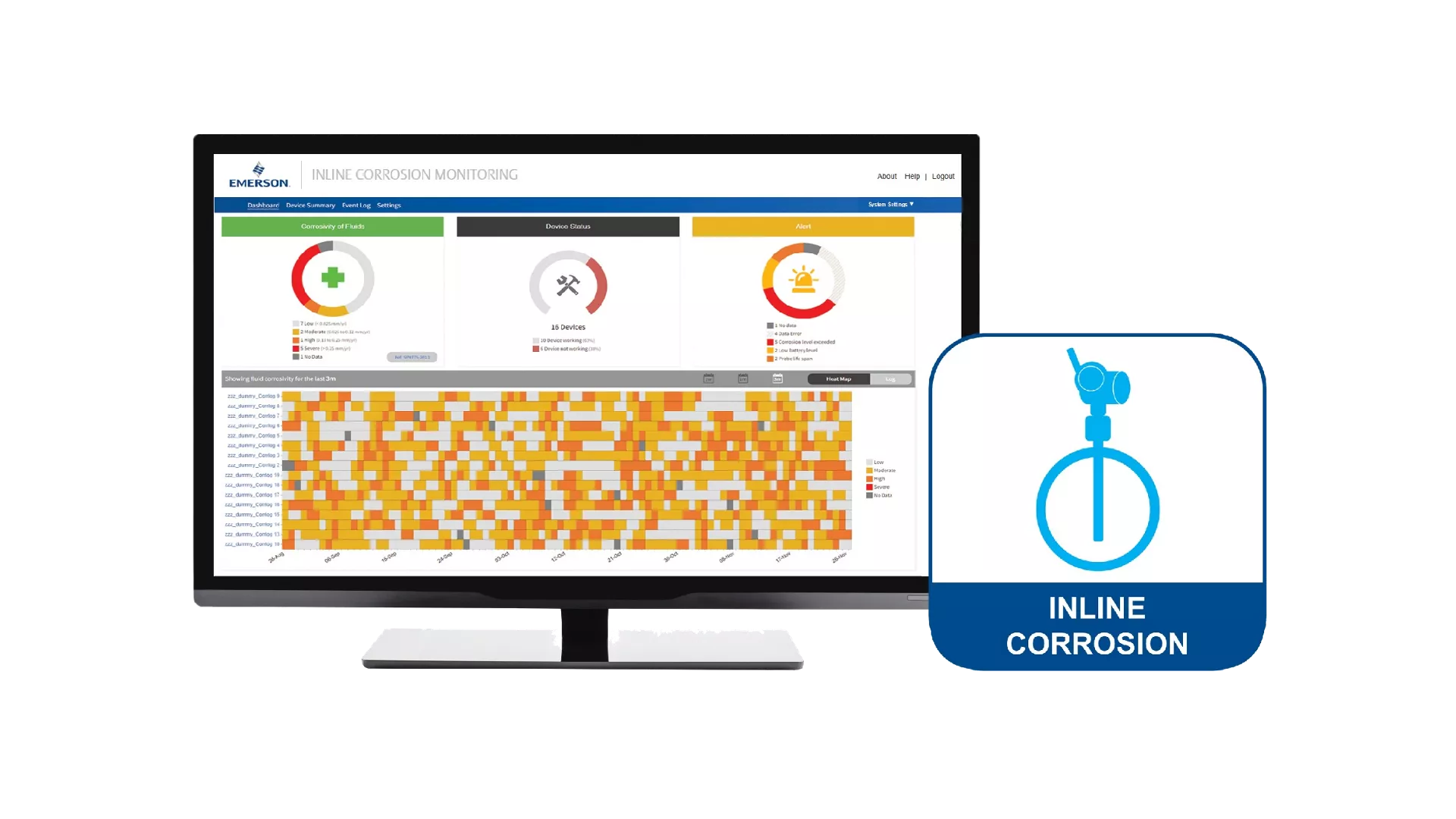 Corrosion and Erosion Monitoring Software - Plantweb Insight Inline Corrosion Application