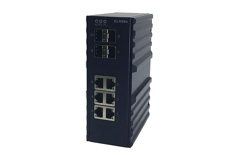 산업용 10포트 PROFINET 관리형 기가비트 이더넷 스위치