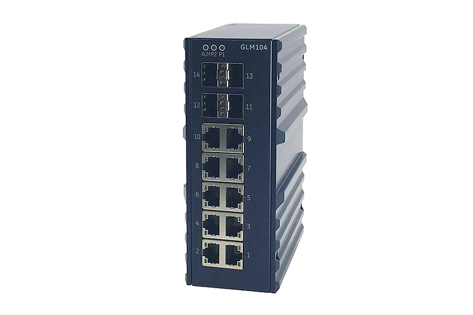 산업용 14포트 PROFINET 관리형 기가비트 이더넷 스위치