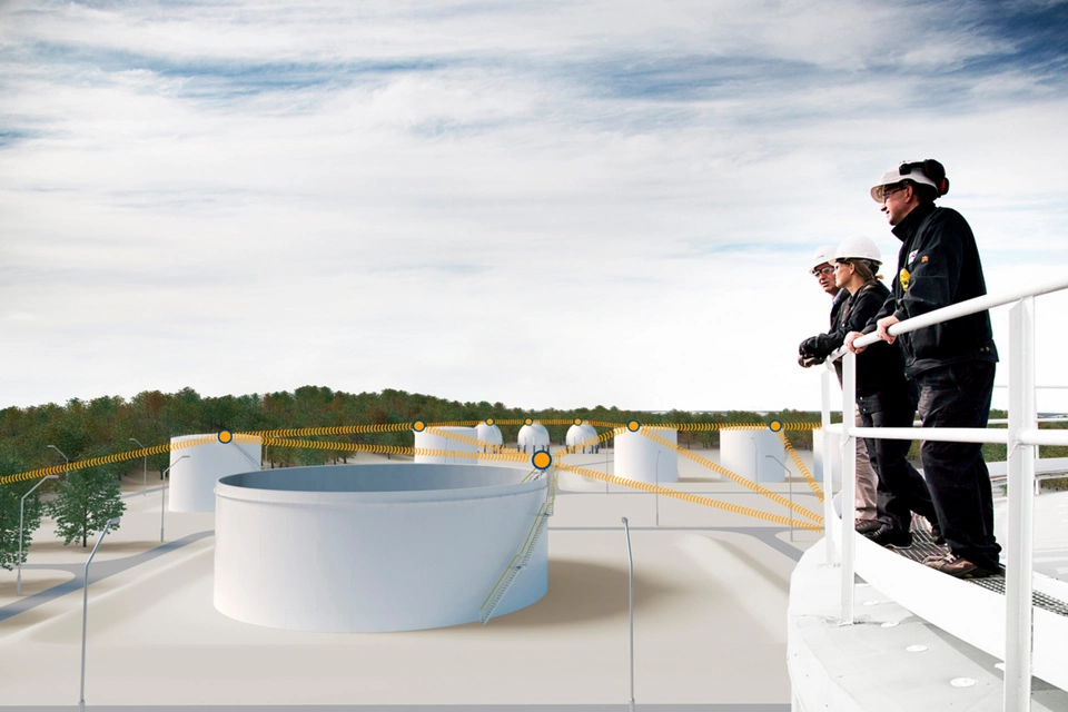 무선 데이터 전송으로 저장 탱크 단지 자동 운영 활성화