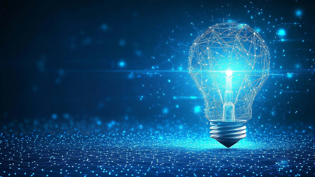 Digital Light Bulb Representation of Innovative Ideas, Conceptualizing in a Technological World