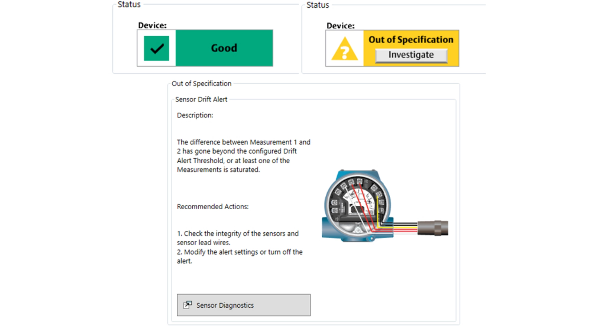 3144S Manual - Sensor Drift Alert - DD Message