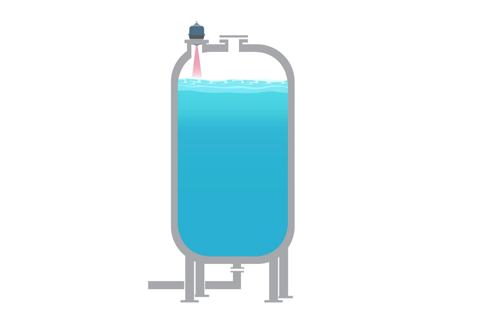 플라스틱 보관 탱크 레벨 계측