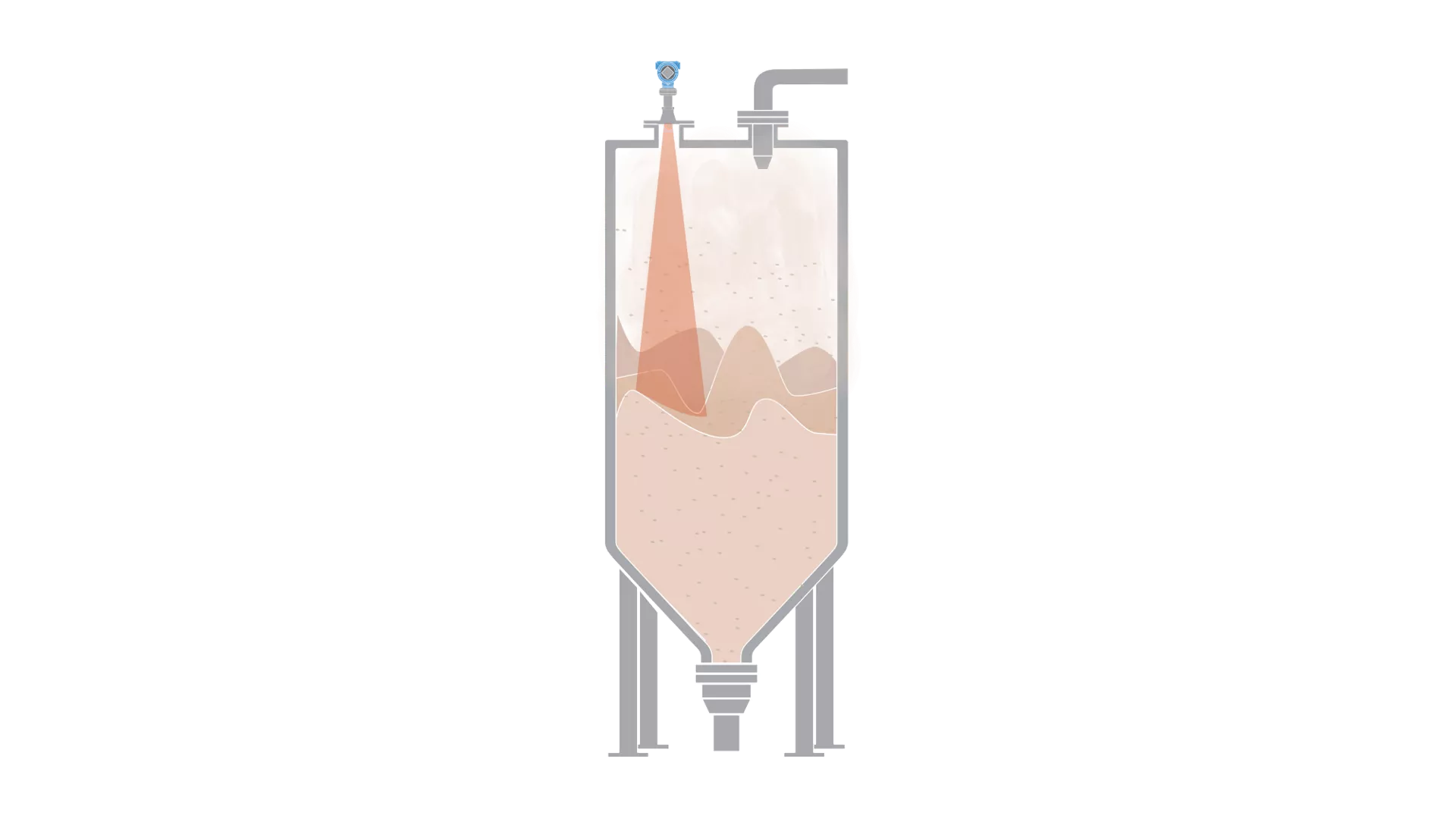 Level Measurement of Nib Storage Vessels in Cocoa Processing