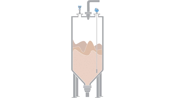 Level Measurement of Stored Wheat Germ in Flour Manufacturing