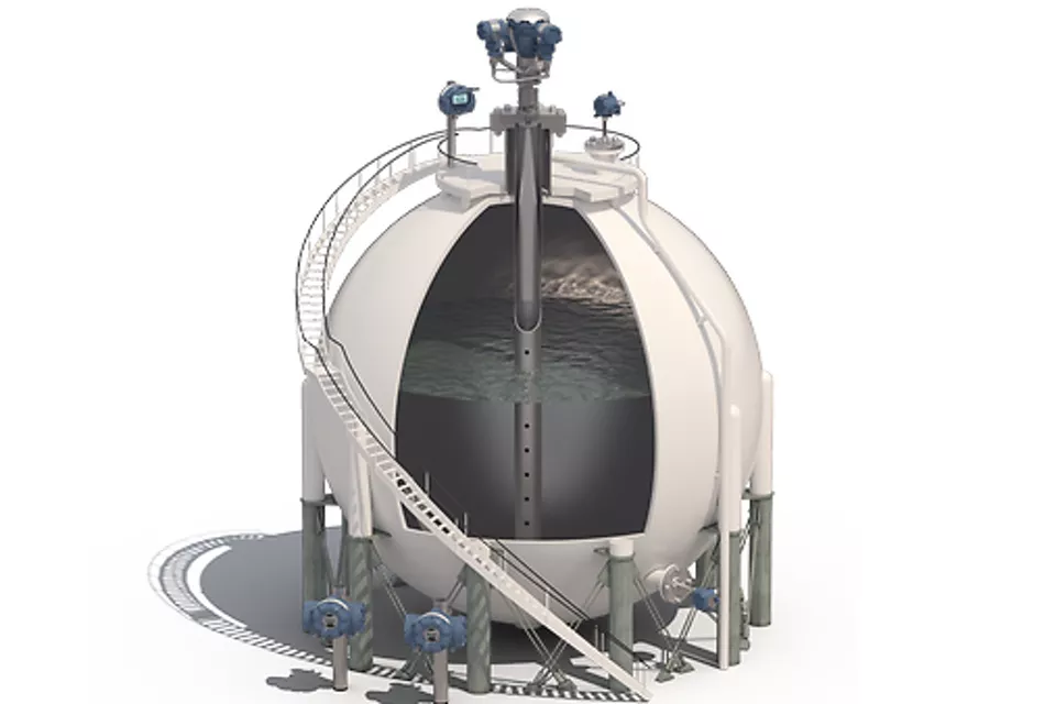 가압된 액화 가스의 안전한 저장을 위한 측정 솔루션