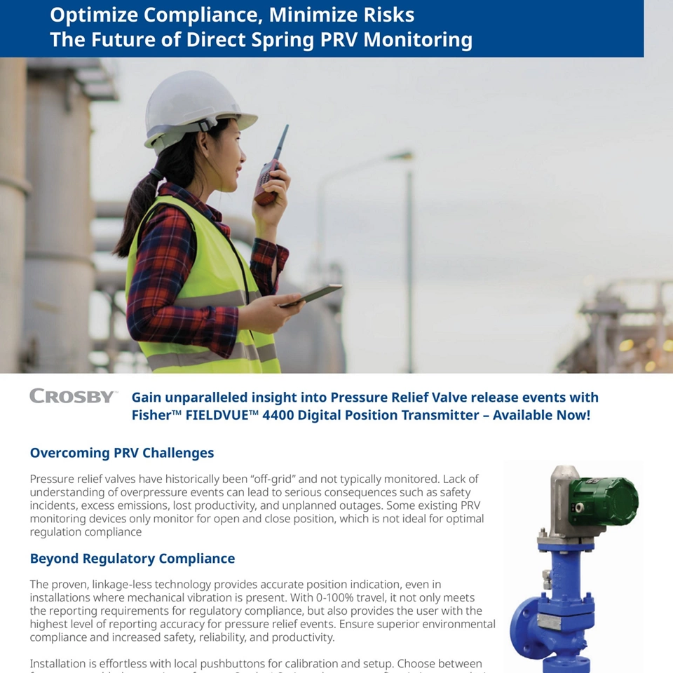 Fisher™ FIELDVUE™ 4400 전단지