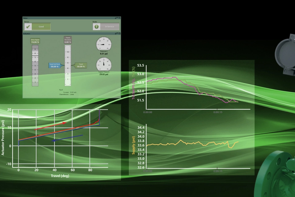 웹페이지: 제어 밸브 진단