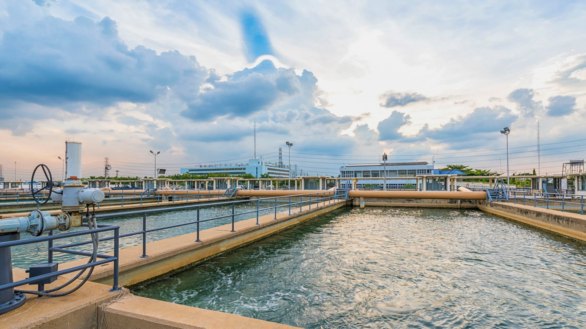 50103229 - sand filtration tank at water treatment plant