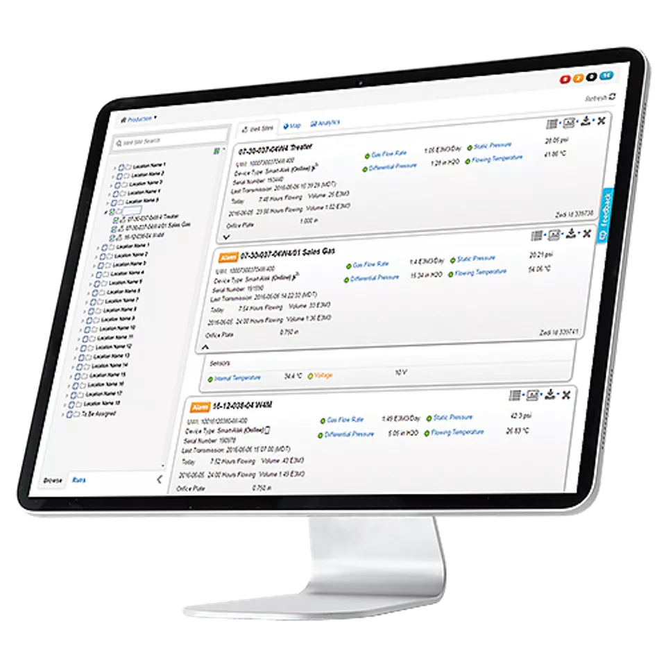 Mockup of modern desktop computer isolated on white background