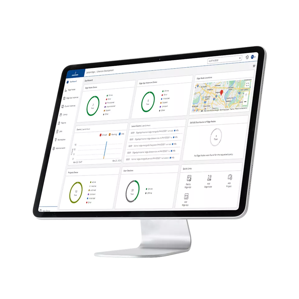 Mockup of modern desktop computer isolated on white background