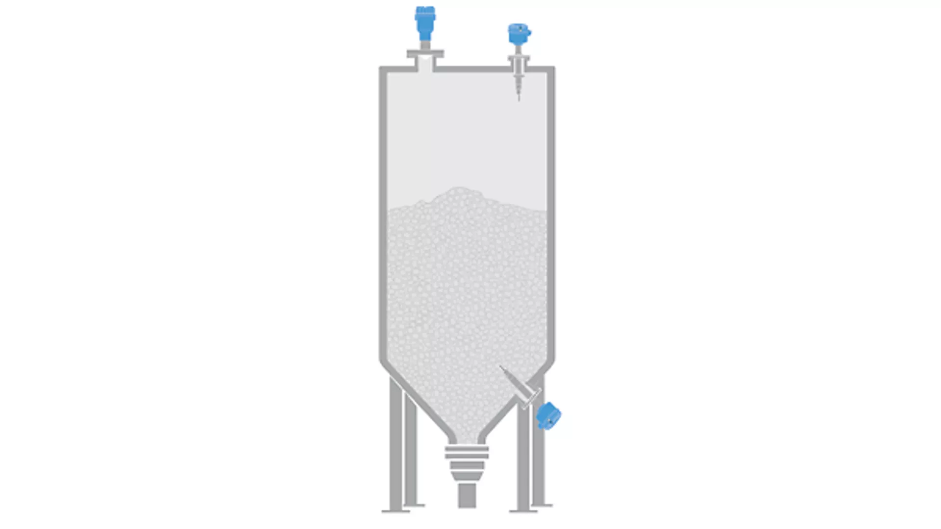 Level Measurement for MAP/DAP Granules Storage in Fertilizer Production