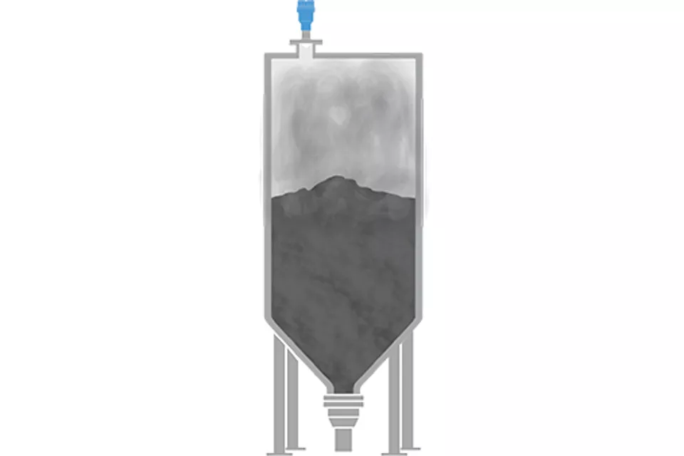 석탄화력발전소 플라이애쉬 사일로에서 레벨 계측
