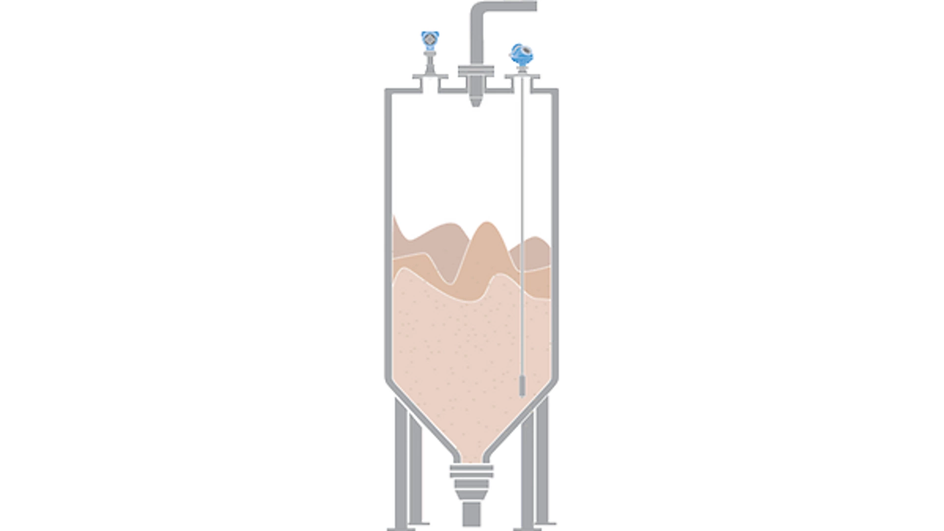 Level Measurement of Underground Silos in Salt Production