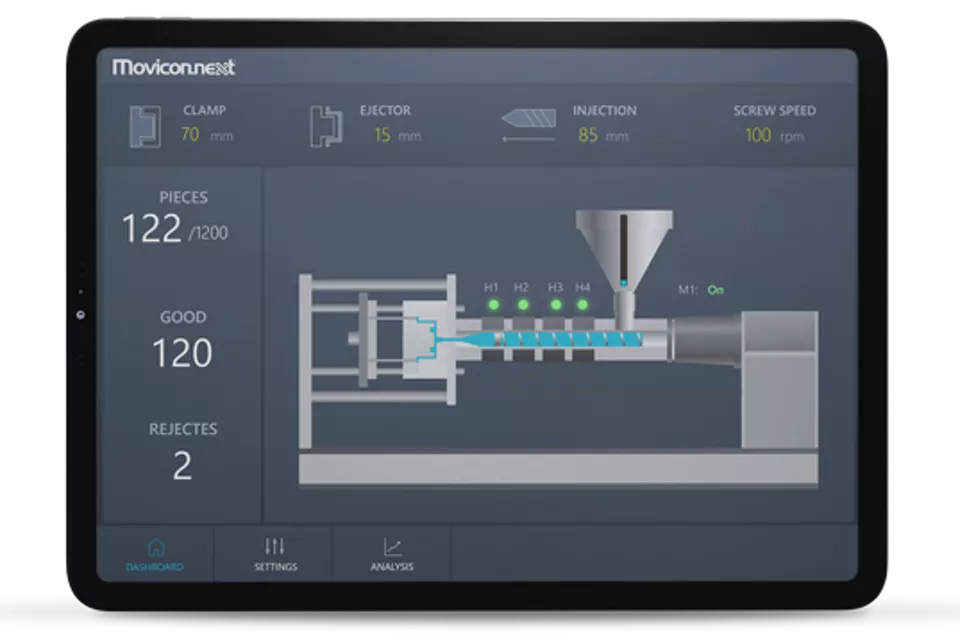 웹용 Movicon WebHMI™ HMI 시각화