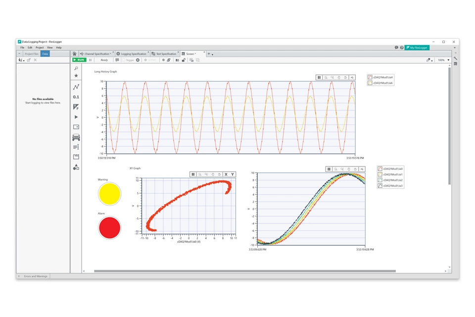 DAQ용 테스트 구성 소프트웨어