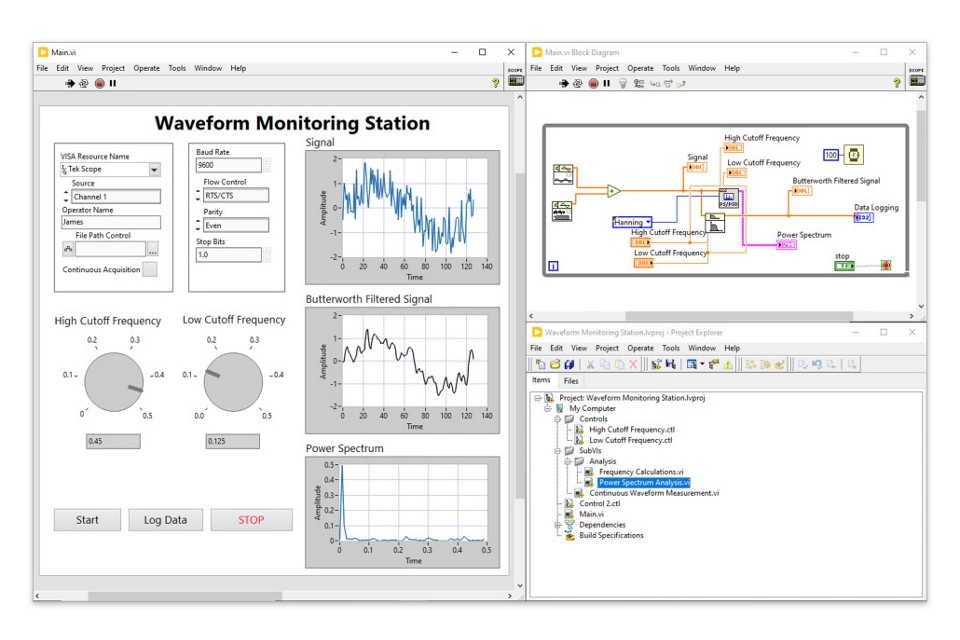 테스트 및 측정 개발 소프트웨어