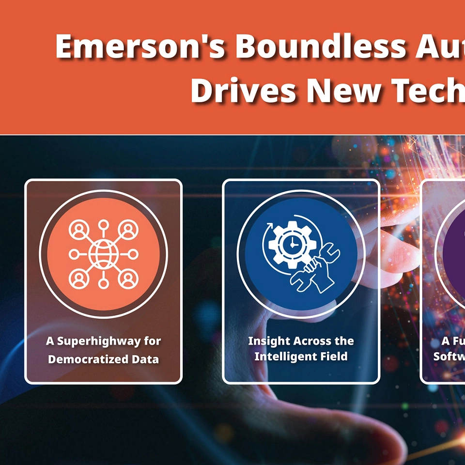 Emerson의 Boundless Automation 비전, 차세대 자동화 플랫폼 신기술을 주도하다