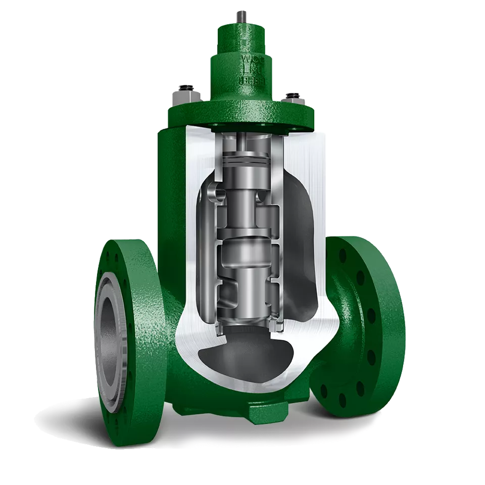 Fisher™ NotchFlo™ DST 제어 밸브