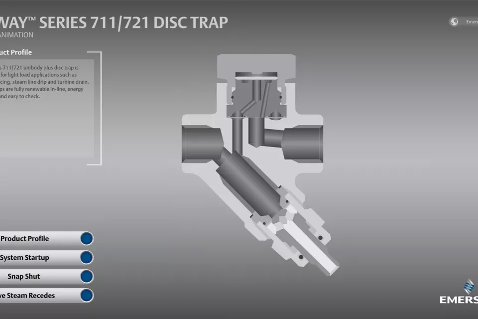 Yarway 711/721 디스크 트랩