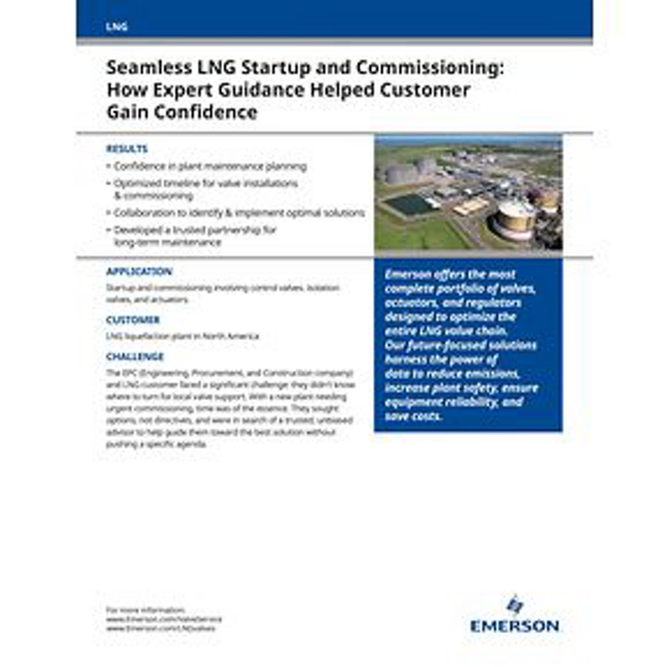 원활한 LNG 스타트업 및 시운전: 전문가 가이드라인이 고객에게 어떻게 도움을 주었는지