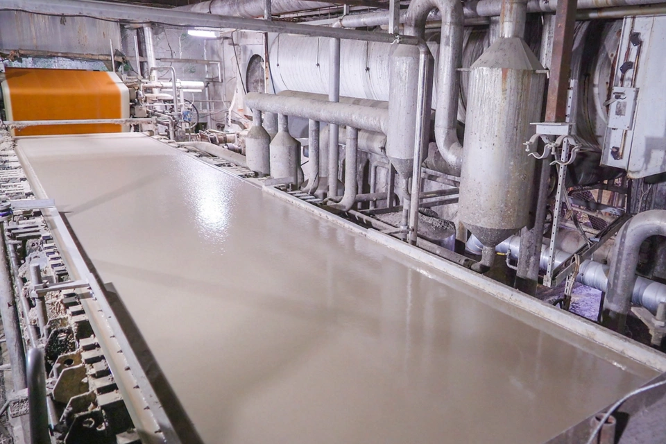 제지 공장 헤드 박스의 pH 측정