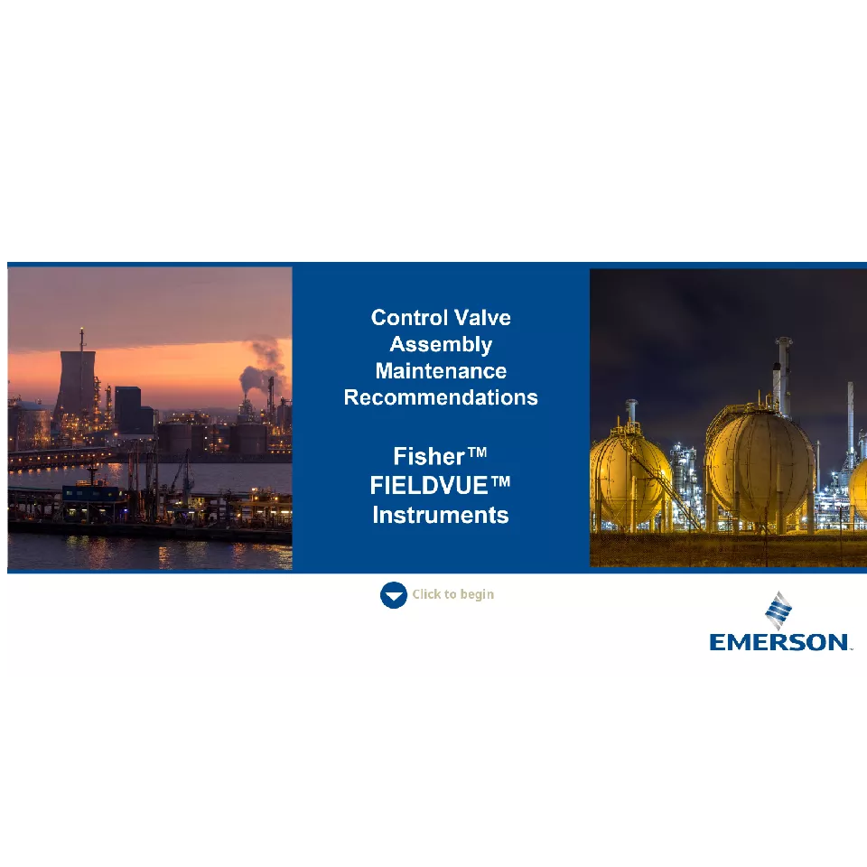 브로슈어: Fisher FIELDVUE 계기에 대한 제어 밸브 어셈블리 유지보수 권장 사항