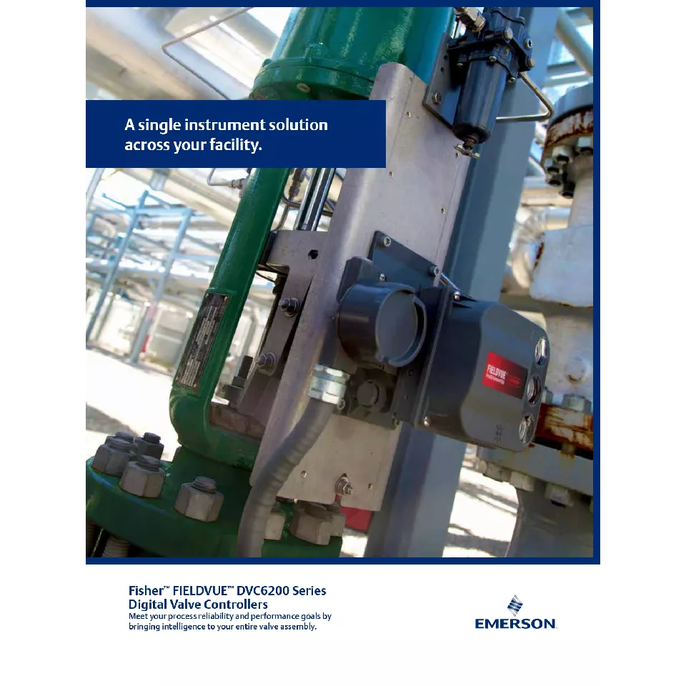 브로슈어: Fisher FIELDVUE DVC6200 시리즈 디지털 밸브 제어기
