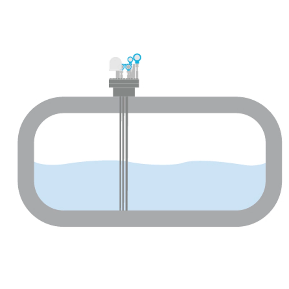 LPG용 IMO 유형 C 탱크 단일 쉘의 레벨 계측