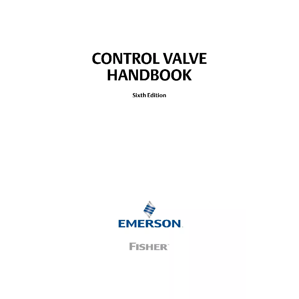 제어 밸브 핸드북